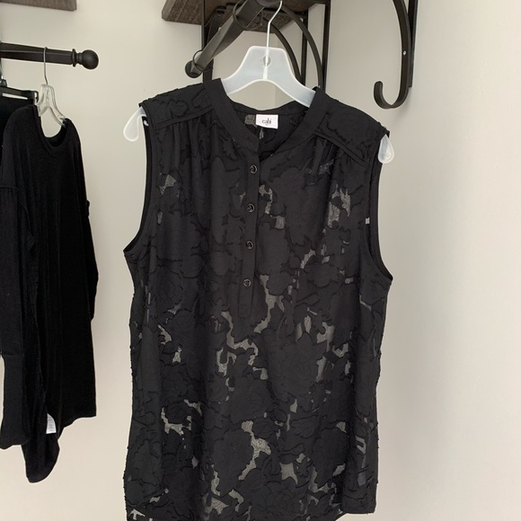 CAbi Floral Clío Art blouse #5346 - Picture 3 of 7